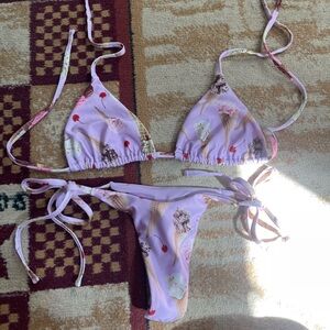 Miami Swim Lavender Ice Cream Print Bikini
